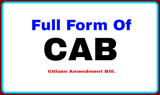 What is the full form of CAB, What does CAB stand for?