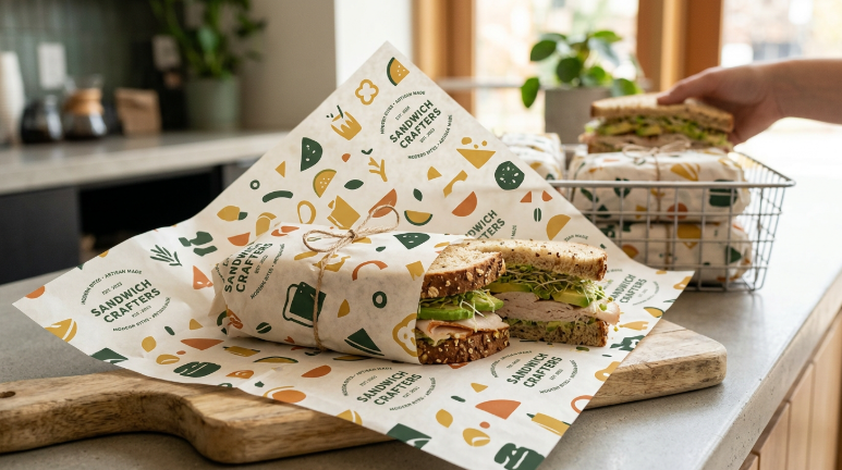 Custom Sandwich Paper for Professional Food Packaging Needs