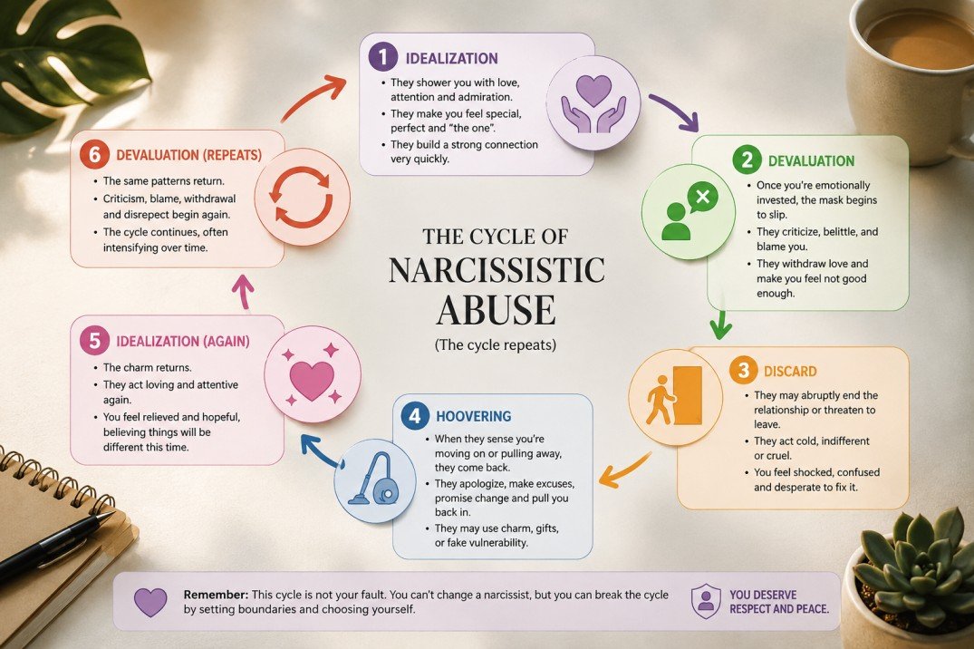 Narcissist Cycle of Abuse: Understanding the Toxic Pattern of Manipulation and Control